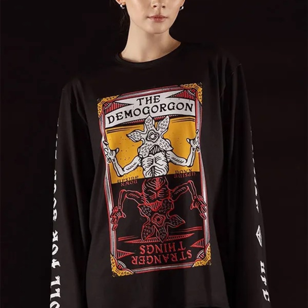 Blackmilk Stranger Things The Demogorgon Long Sleeve Oversized BFT